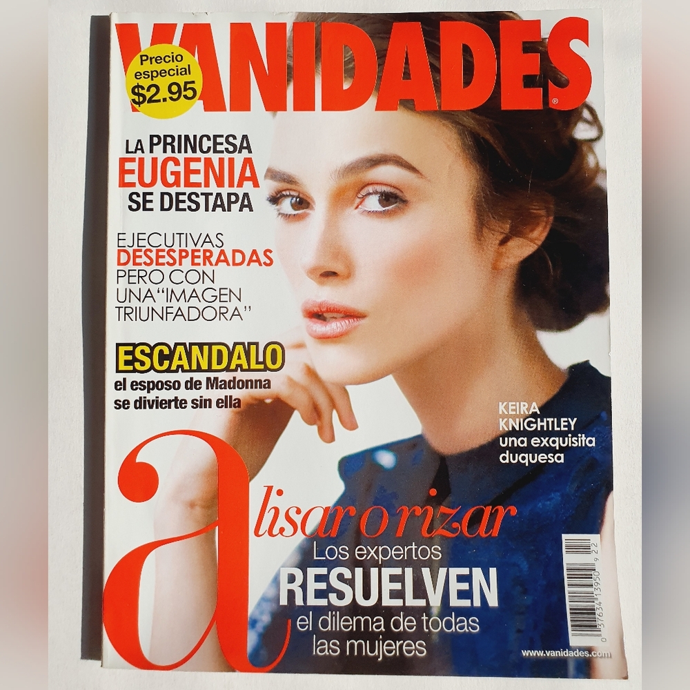 Vanidades Magazine October 21, 2008 - Keira Knightley - Spanish